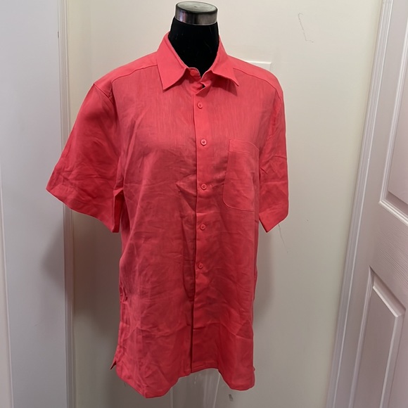 Natural Blue By Visitors Linen Shirt Size Large - Picture 10 of 15